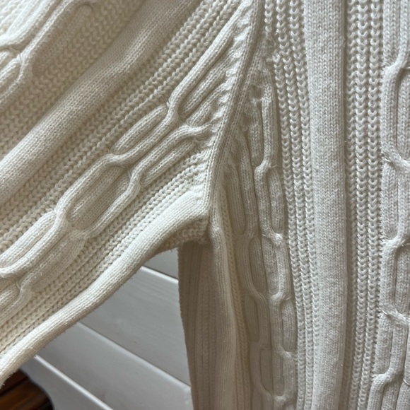 TOMMY HILFIGER Off-White Cable Knit Sweater XXL - Picture 4 of 8